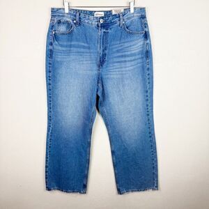 River Island Wide Leg High Waisted Jeans Dad Skater Jeans Size 14